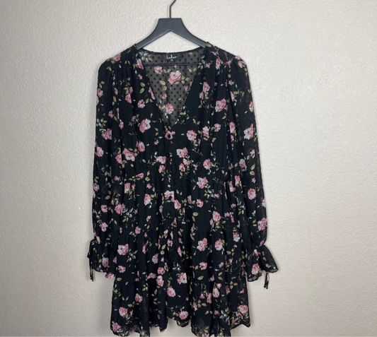 Lulus long sleeve floral dress size small