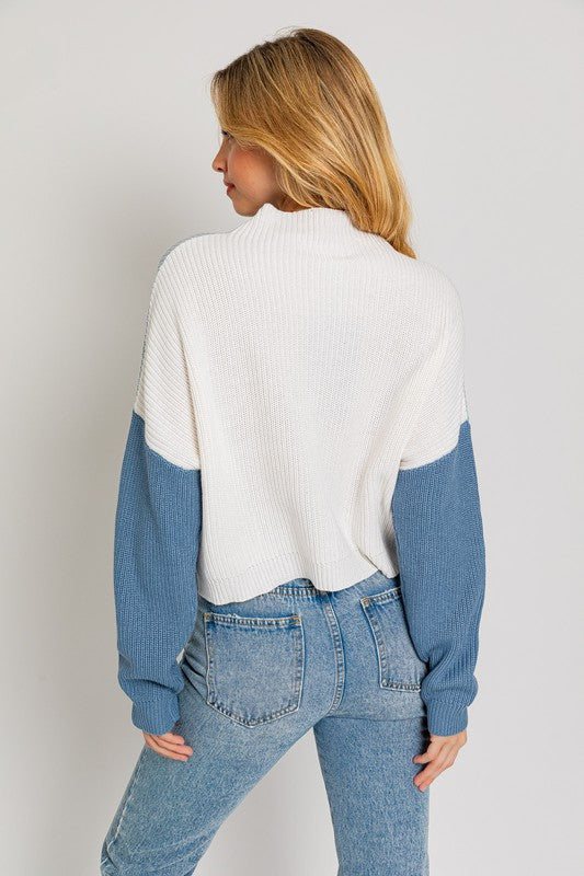 Color Block Oversize Sweater