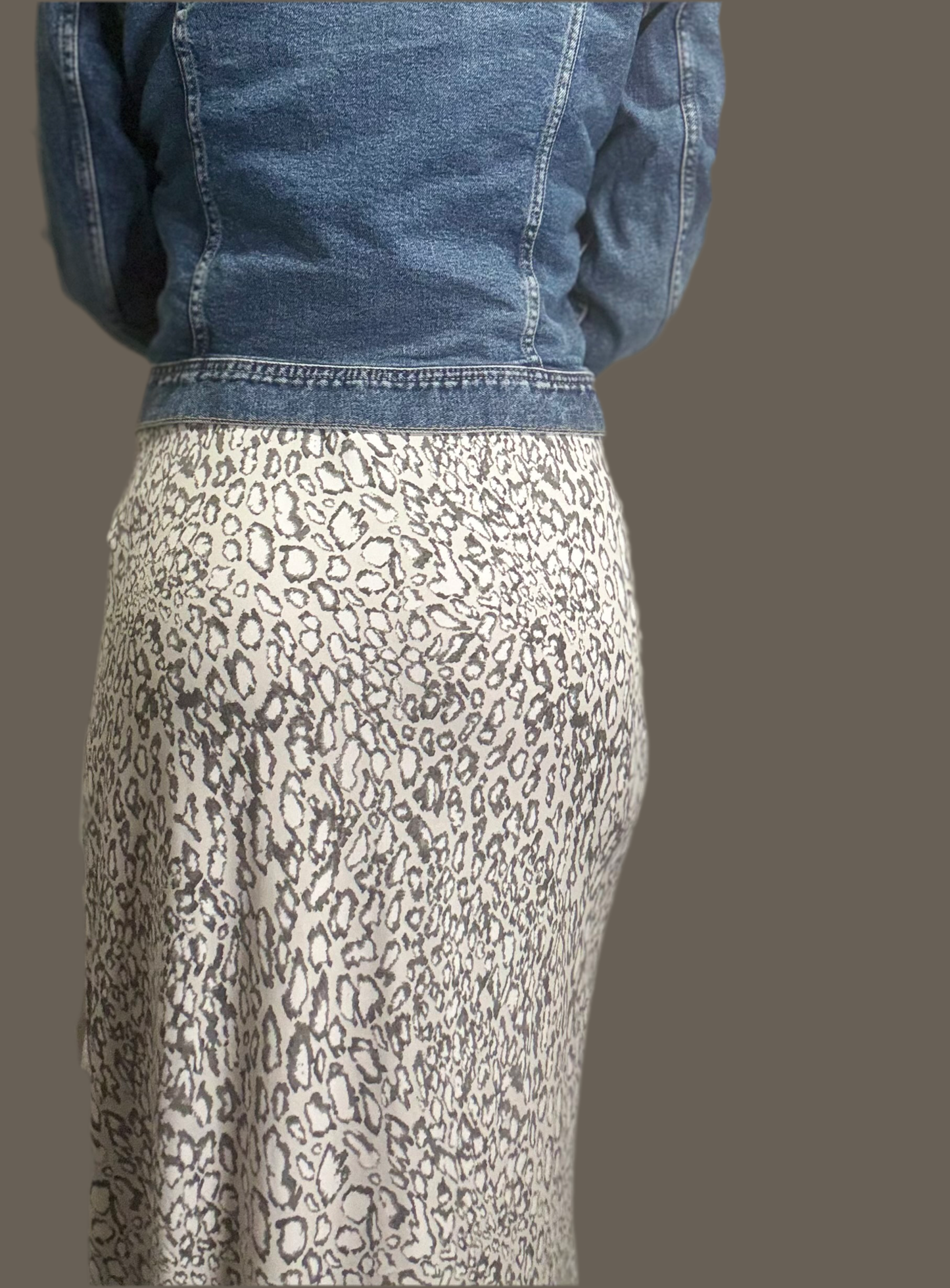 Michael Kors long leopard skirt