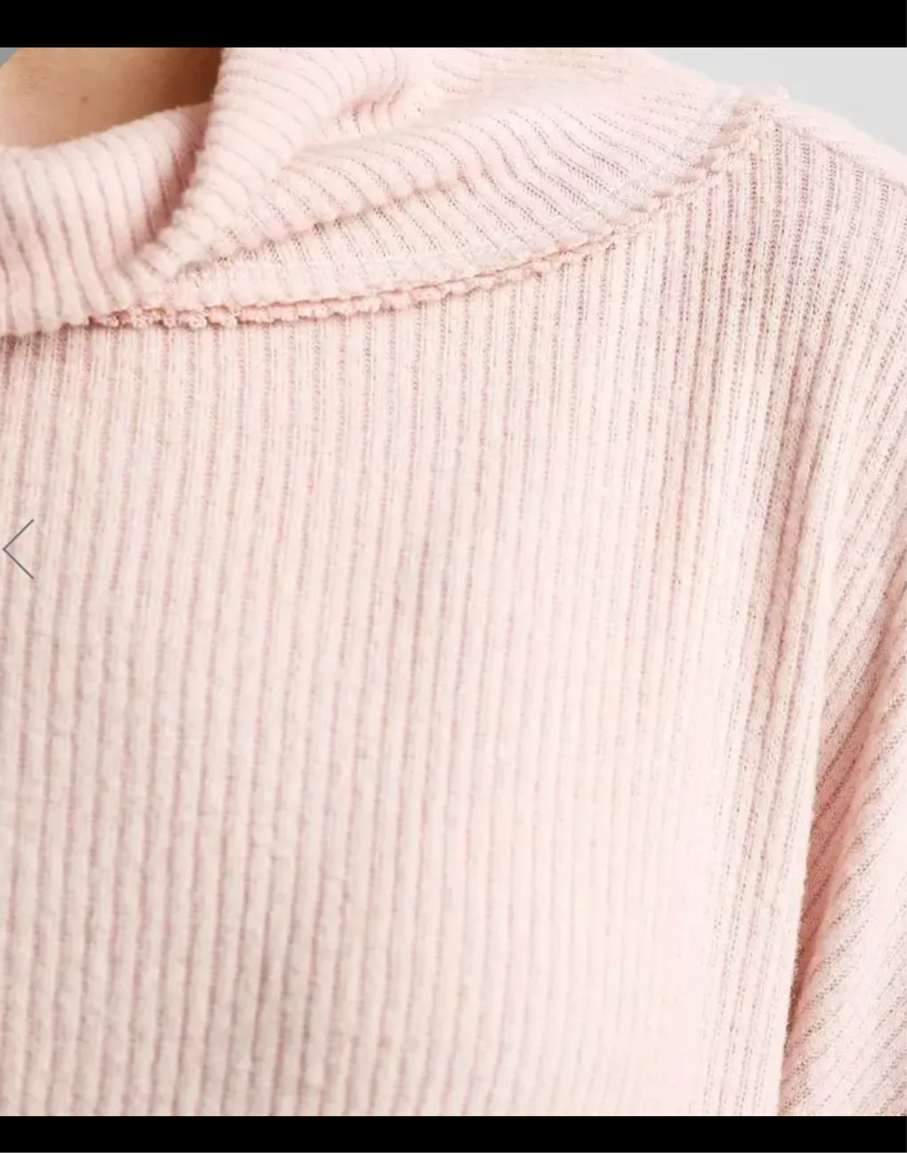 Blush pink open back sweater medium