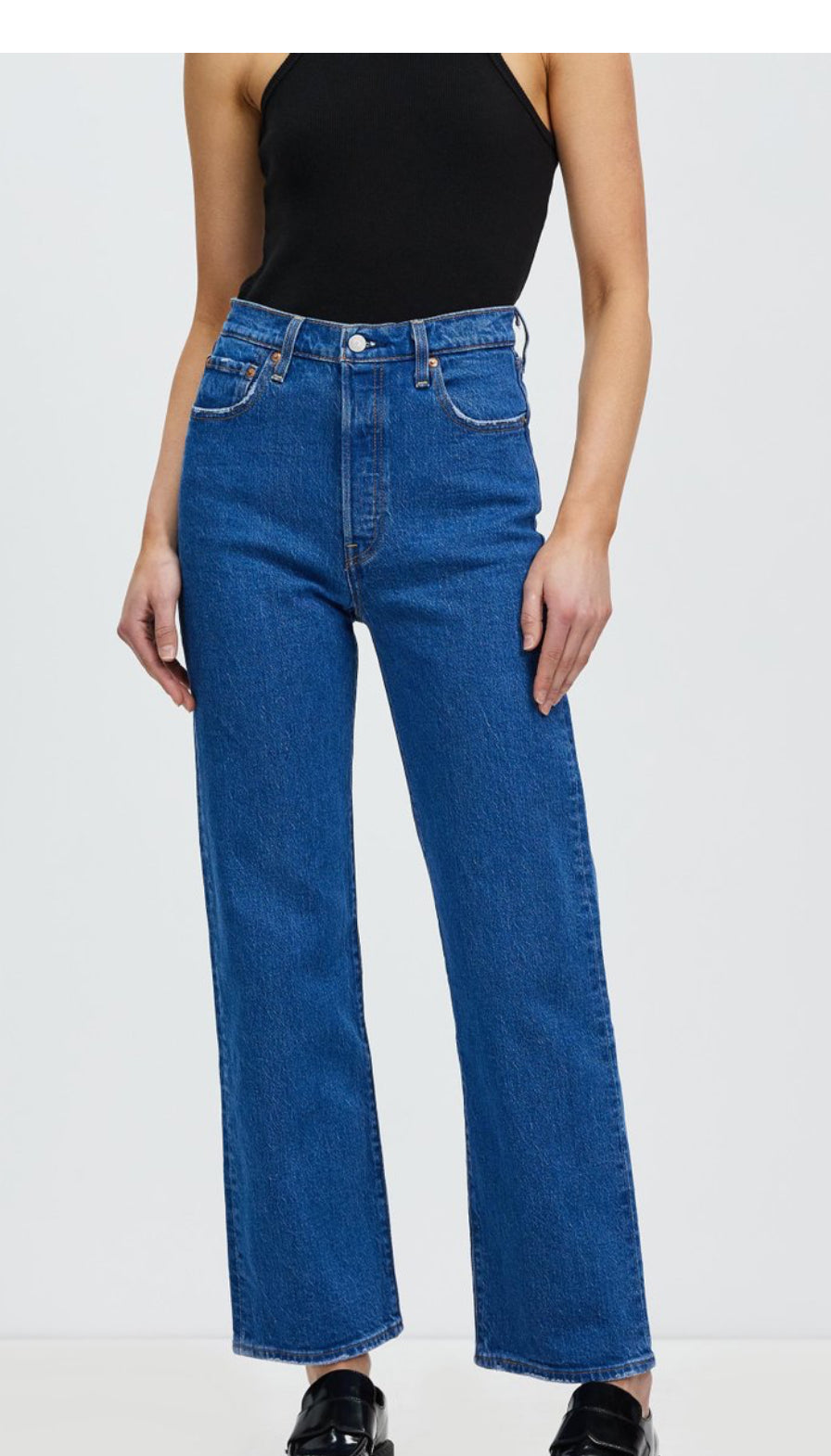 Levi’s blue ribcage jeans