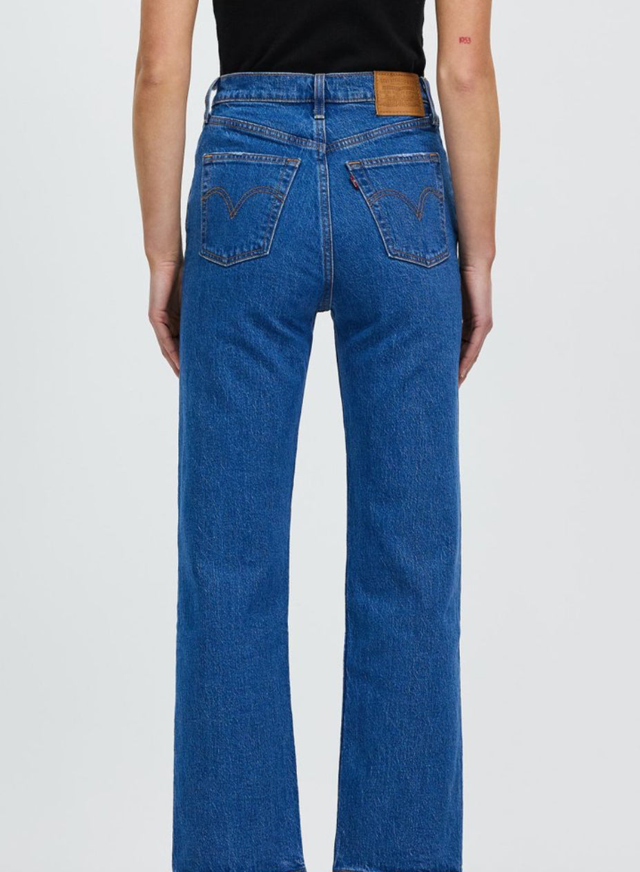 Levi’s blue ribcage jeans