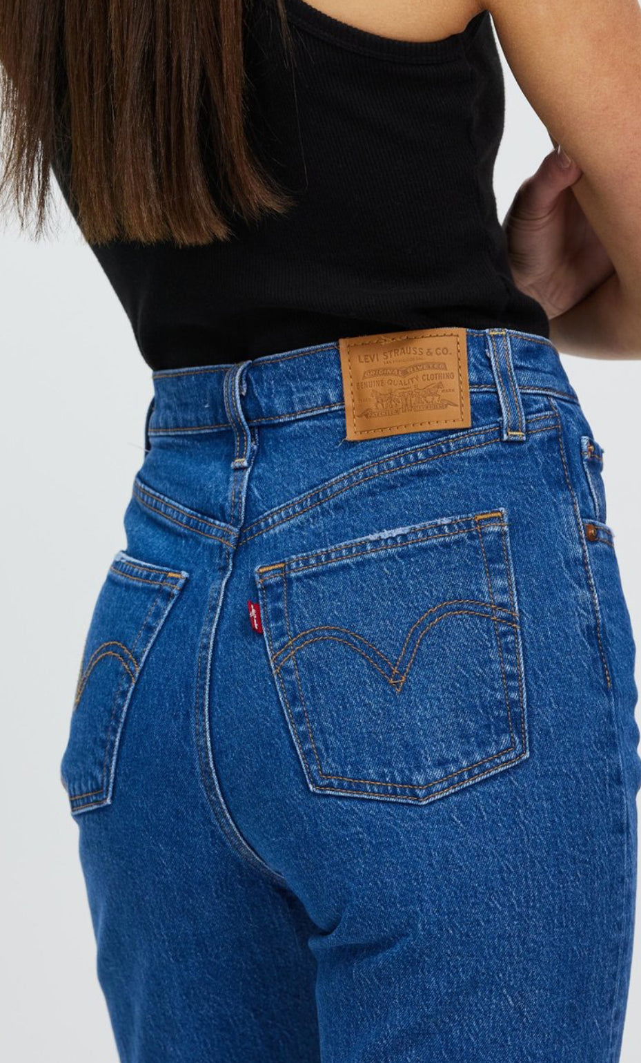 Levi’s blue ribcage jeans